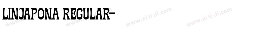 linjapona Regular字体转换 linjapona Regular字体转换